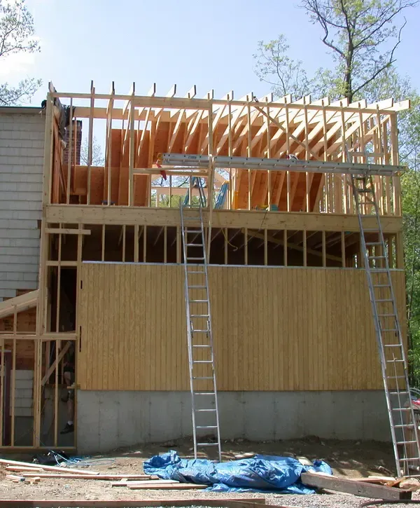 Construction on home addition