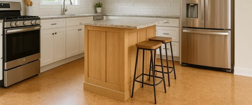 Cork kitchen flooring