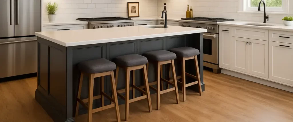 Engineered hardwood kitchen flooring