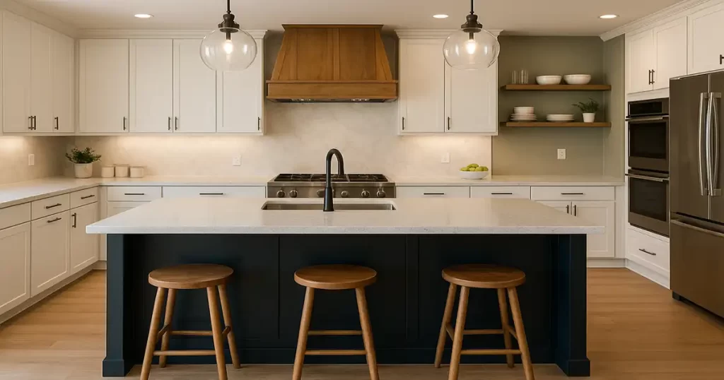 Island-Centric Kitchen Layout