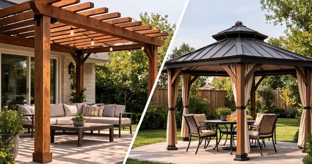 pergola vs gazebo