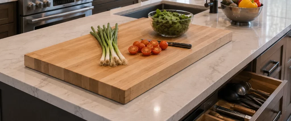 turn it into a dedicated kitchen island prep station