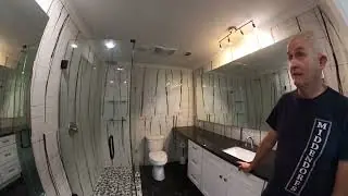 Custom Tile Bath - Expanded From a Small Bathroom