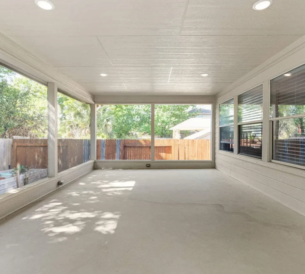 screened porch interior cedar park
