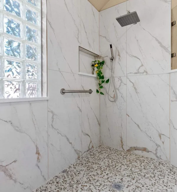 shower hero section