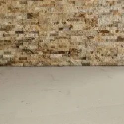 stacked stone wall